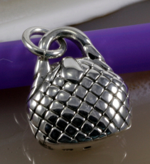 Handtasche, 925 Sterling Silber, Anhänger, Elektroform