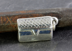 Handtasche, 925 Sterling Silber, Anhänger, Elektroform
