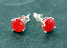 Funkelstein und Silber,Ohrstecker
