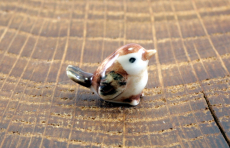 Spatz, Sperling, Porzellanminiatur