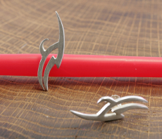 Zackige Silberohrstecker