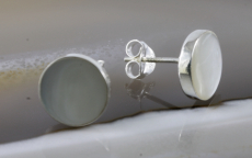 Perlmutt, Ohrstecker, 925 Sterling Silber