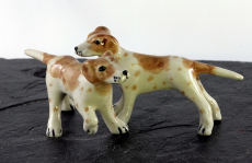 Setter, Hund, Porzellanminiatur