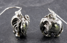 Elefanten, Ohrringe, 925 Sterling Silber