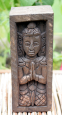 Buddha, Holzskulptur aus Myanmar