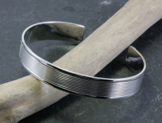 Armreif, zeitlos, Silber, massiv