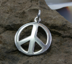 Peace, Frieden, Anhänger, 925 Sterling Silber