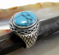 Türkis und Silber, Ring