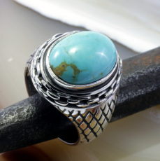 Türkis und Silber, Ring