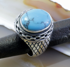 Türkis und Silber, Ring