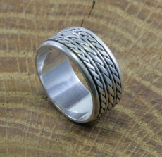 Feiner Drehring, Silber