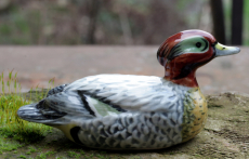 Ente,Porzellanminiatur