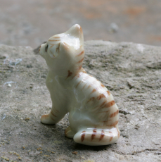 Katze, Porzellanminiatur,Miniatur