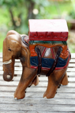 Elefant, Holzskulptur