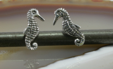 Seepferdchen, Ohrstecker, 925 Sterling Silber