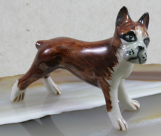 Boxer,Hund,Porzellanminiatur
