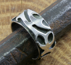 Bandring mit Ornamenten, 925 Sterling Silber