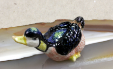 Ente,Porzellanminiatur