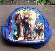 Rucksack, Baumwolle, Elefant