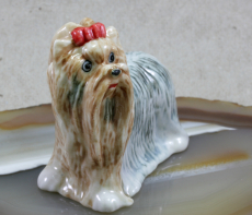 Yorkshire, Hund, Porzellanminiatur