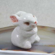 Hase, Porzellanminiatur, Miniatur