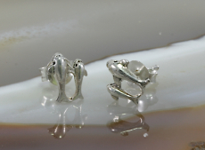 Delfine, Ohrstecker, 925 Sterling Silber