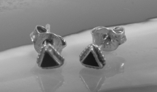 Onyx, Ohrstecker, 925 Sterling Silber