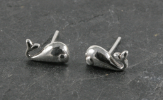 Wal, Ohrstecker, Silber