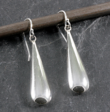Tropfen, Ohrringe, Silber