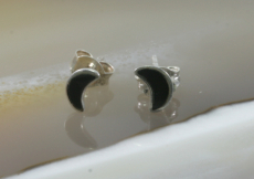 Onyx, Ohrstecker, 925 Sterling Silber