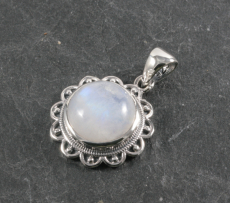 Mondstein und Silber, Anhänger Mondstein und Silber, Anhänger