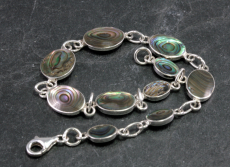 Abalone und Silber, Armband
