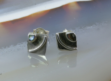 Abalone, Ohrstecker, 925 Sterling Silber
