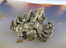 Ganesha, Bronzeminiatur, Kettenanhänger