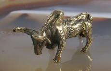 Zebu,Bulle, Bronze, Miniatur