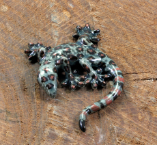 Gecko,Porzellanminiatur