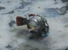 Fisch, Porzellanminiatur