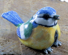 Blaumeise, Meise, Porzellanminiatur