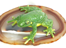 Frosch, Porzellanminiatur