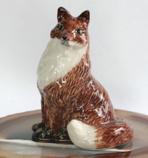 Fuchs, Porzellanminiatur