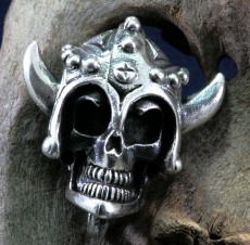 Totenkopf, Wikinger, Skull, Anhänger, 925 Sterling Silber