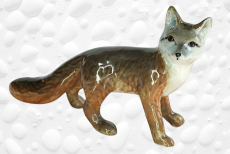Fuchs, Porzellanminiatur