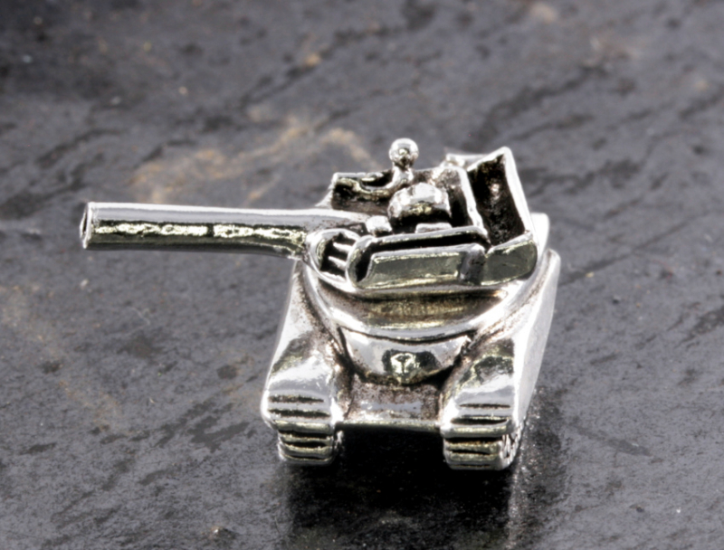 Panzer, Anhänger,  925 Sterling Silber