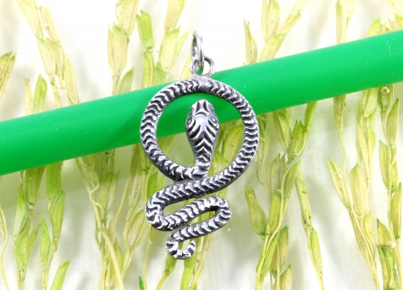 Schlange, Kobra, Anhänger, 925 Sterling Silber