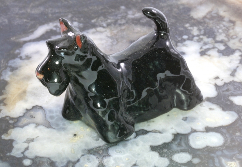 Scotch Terrier, Porzellanminiatur