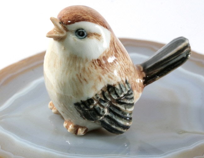 Spatz, Sperling,  Porzellanminiaturen