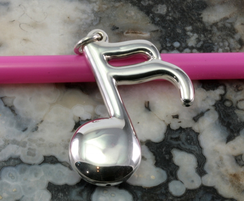 Note, Anhänger, 925 Sterling Silber, Elektroform