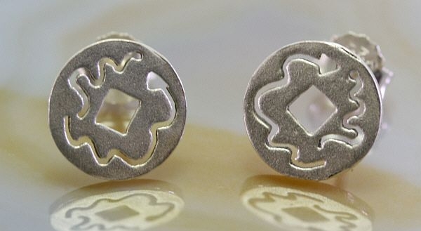 Ethno, Ohrstecker, 925 Sterling Silber