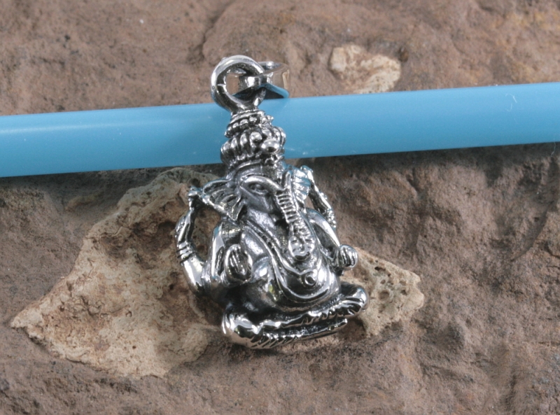 Ganesha, Anhänger, 925 Sterling Silber