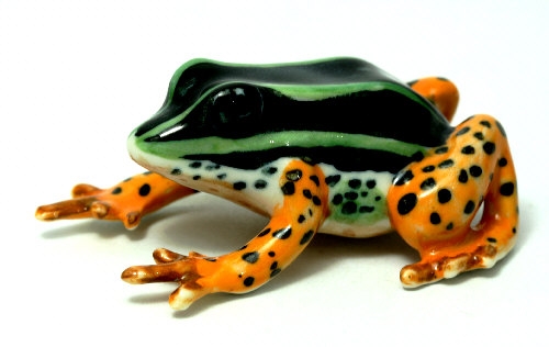 Frosch, Porzellanminiatur